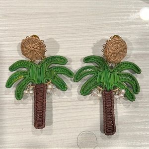 Palm tree clip on earrings 🌴 NEW! Statement earrings !
